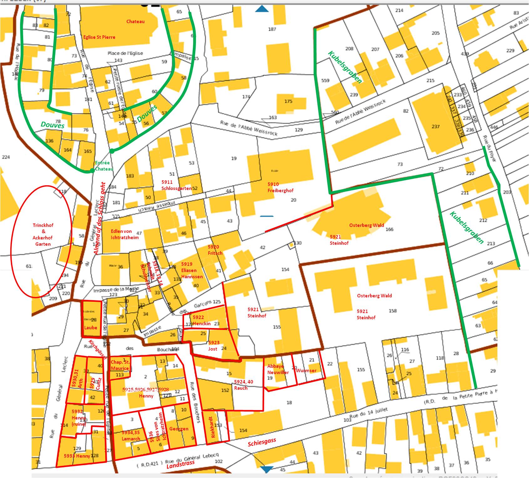 plan cadastre